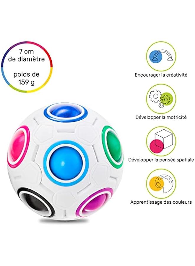 ® Original Rainbow Puzzle Ball I Brain Teasers for Kids Ages 6-10 I for Boys and Girls 6+ Years I Travel Toy for Children | Fidget Ball Magic Ball - Image 3